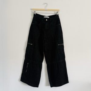 img_1153-3 Cargo jeans hlače s širokimi hlačnicami Denim&co. - št. 164